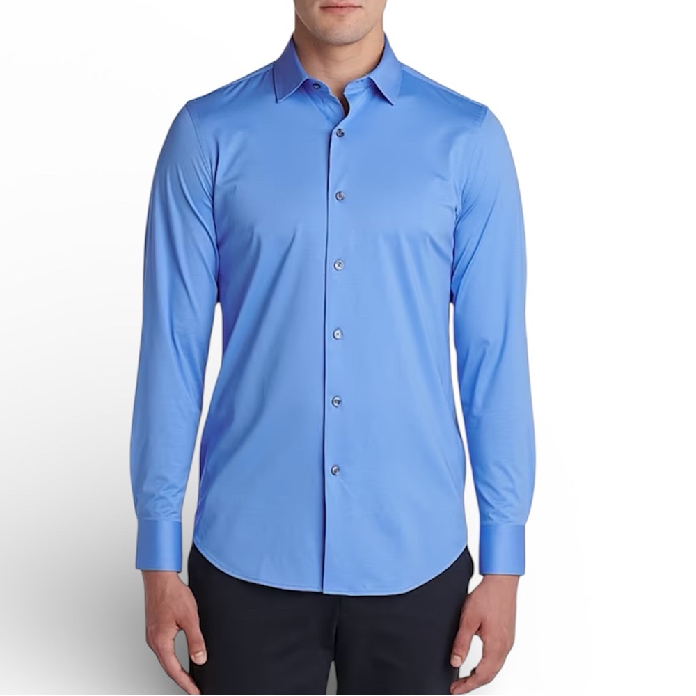 Calvin Klein Infinite Non-Iron Slim Fit Stretch Button Down Dress Shirt